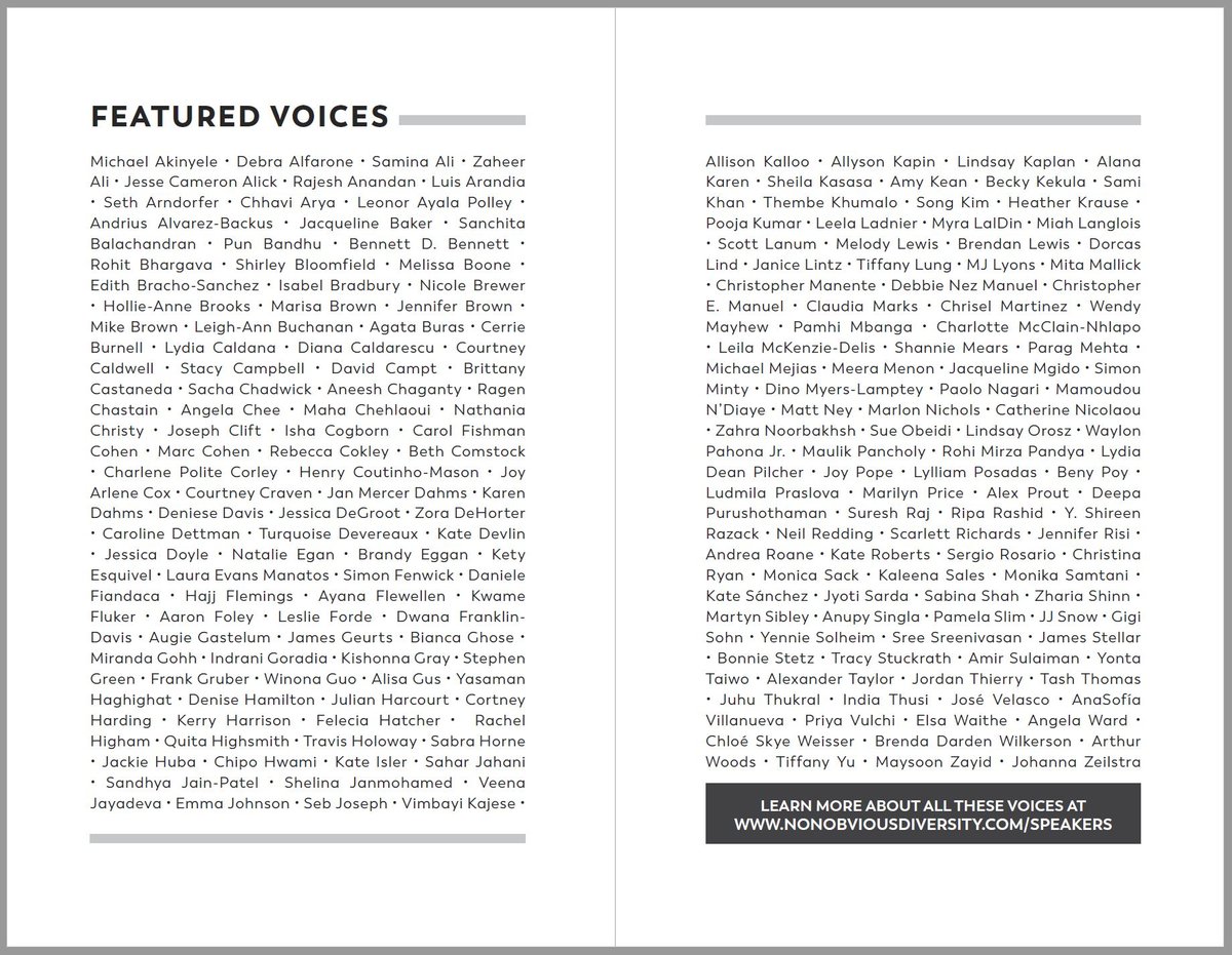A spread from inside Beyond Diversity