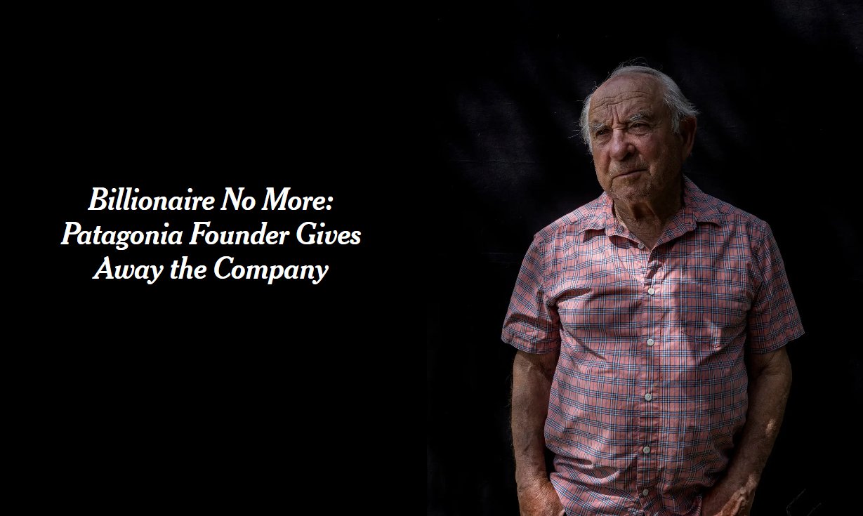 Patagonia Is "Putting Entire Business Where Our Mouth Is." Will It Inspire Others To Do the Same?