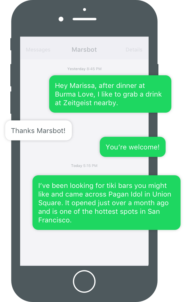 Foursquare Imagines A Chatbot As Your New Bestie