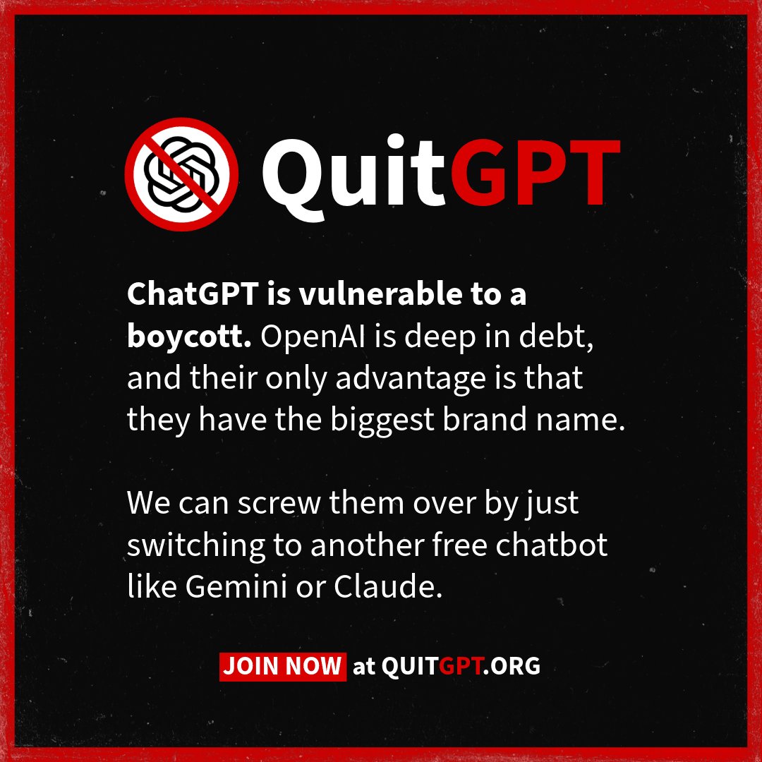 The Wildly Effective QuitGPT Movement May be the Easiest Boycott In Human History