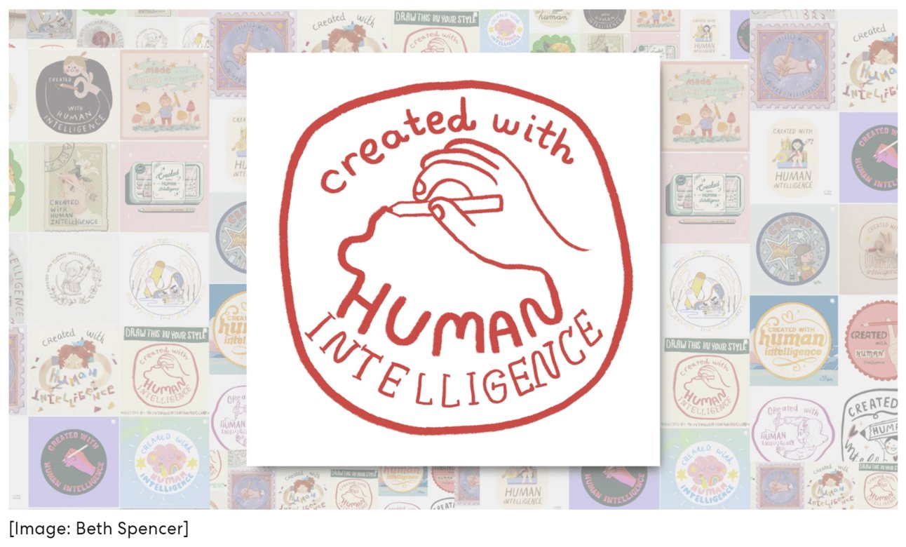The Real Reason the "Created With Human Intelligence" Badge Probably Won't Work