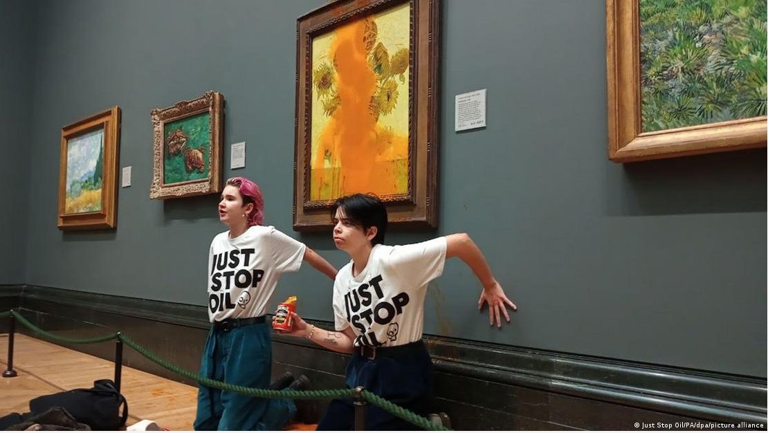 Climate Protesters Are Pouring Soup On Irreplaceable Art. And It's Working.