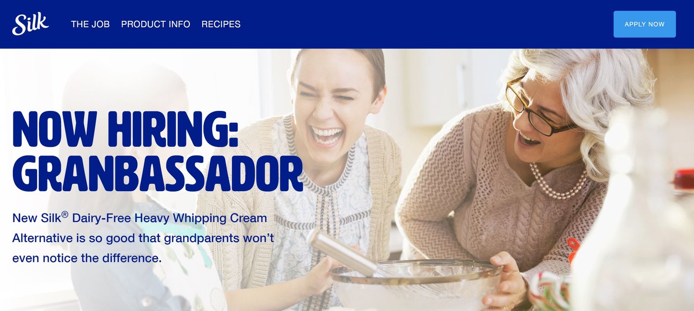 Silk Seeks "Granbassadors" To Test A Dairy Free Whipping Cream