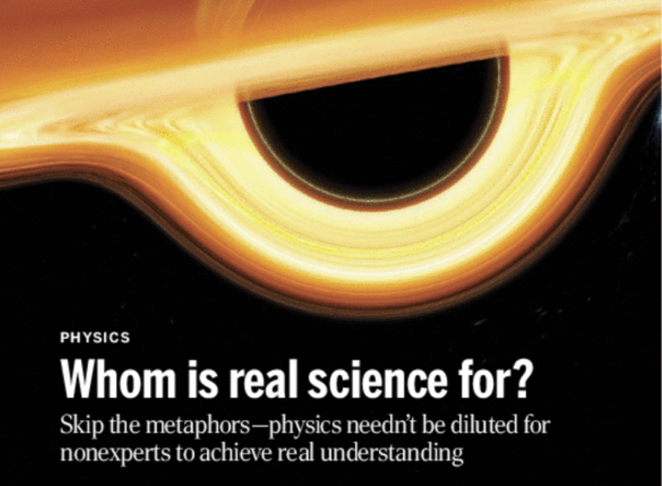Does Science Need To Be Dumbed-Down To Make It Meaningful?