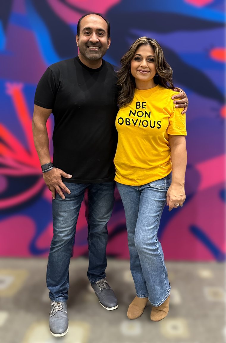 Rohit and Chhavi Arya Bhargava, co-founders of the Non-Obvious Company
